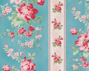 Rosewater cotton fabric  Free Spirit pwvm105pool Climbing Roses