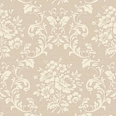 Ruru Tea Party Collection cotton fabric by Quilt Gate Ru2270-17A Beige/Cream