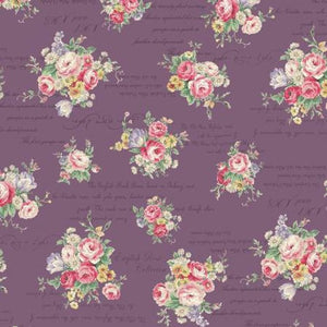 English Rose Garden cotton fabric by Quilt Gate RU2310-13E