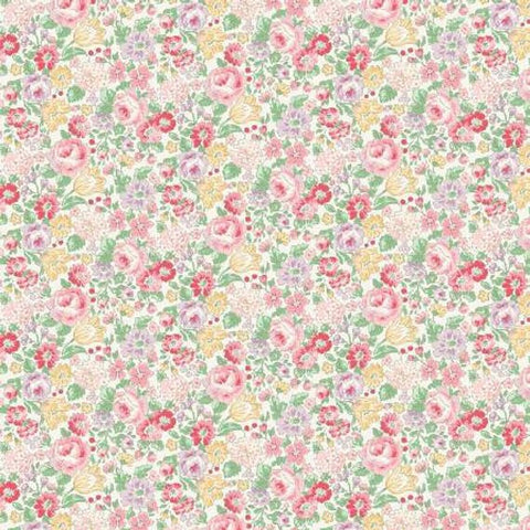 English Rose Garden cotton fabric by Quilt Gate RU2310-14A