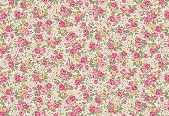 Victorian Rose cotton fabric by Quilt Gate RU2320-14A